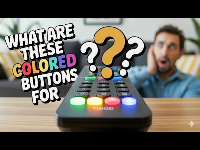 What the COLORED Buttons on Your TV Remote REALLY Do!