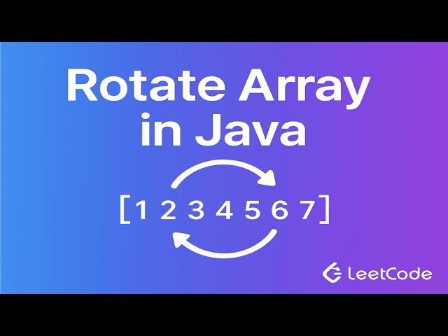 LeetCode 189: Rotate Array | O(n) In-Place Java Solution | Reverse Method