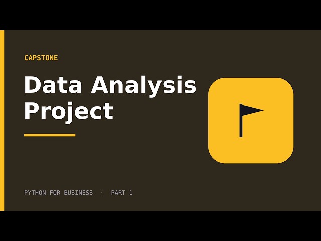 End-to-End Data Analysis Project in Python: Raw CSV to Dashboard