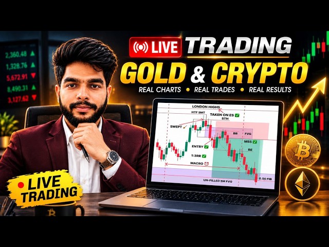 CRYPTO TRADING LIVE 🚀 BTC LIVE TRADING | ICT + SMART MONEY | Bitcoin Analysis Today