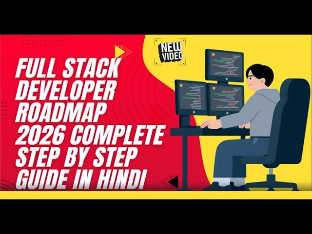 Full Stack Developer Roadmap 2026 | Complete Step by Step Guide in Hindi | High Salary Career