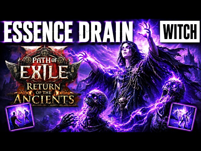MOST OP ESSENCE DRAIN WITCH BUILD SO FAR IN 0.5! POE 2 Essence Drain Build 0.5 (NEW META)