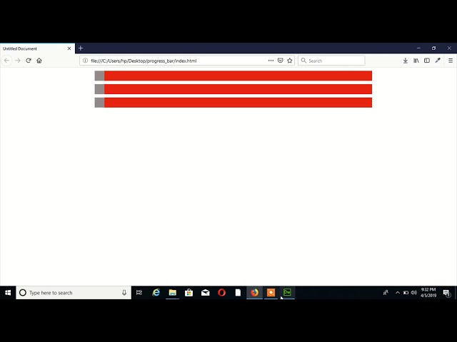 Html5 Progress Bar Css Animation  | Css Animation Tutorial