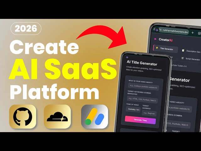 Create an AI SaaS Tool for FREE | No Coding | Free Hosting & AdSense Setup