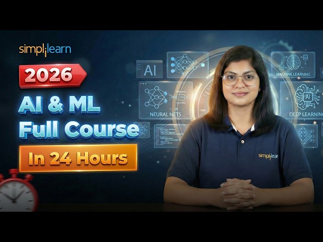 AI and Machine Learning Full Course 2026 | AI & Machine Learning Tutorial For Beginners | Simplilern