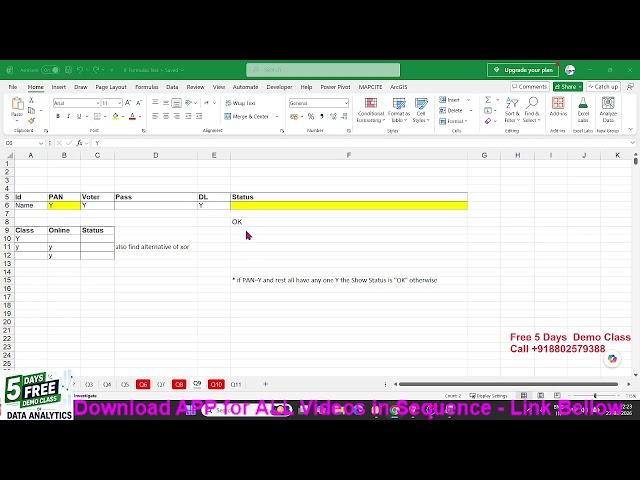 Excel IF Formulas in Hindi
