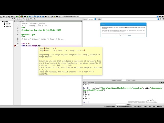 Python Lecture 12: For and While Loops