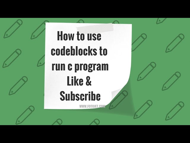 How to run c program in code block?.
