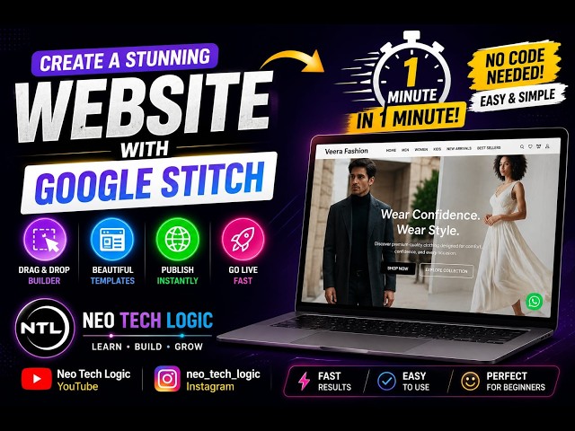 This AI Creates Stunning Websites in Just 1 Minute!