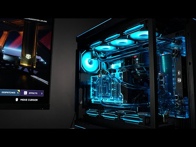 WATERCOOLED 🌊 RTX 4090 Gaming PC Build + FPS Benchmark (4K @ Maximum Graphics)