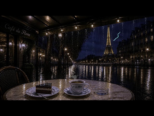 🌧️ Perfect Escaping the rain in Cozy Paris Cafe