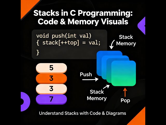Understanding Stacks in C with my mates.