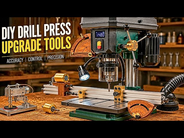 DIY Drill Press Lathe Conversion (Plus 3 More Genius Attachments)