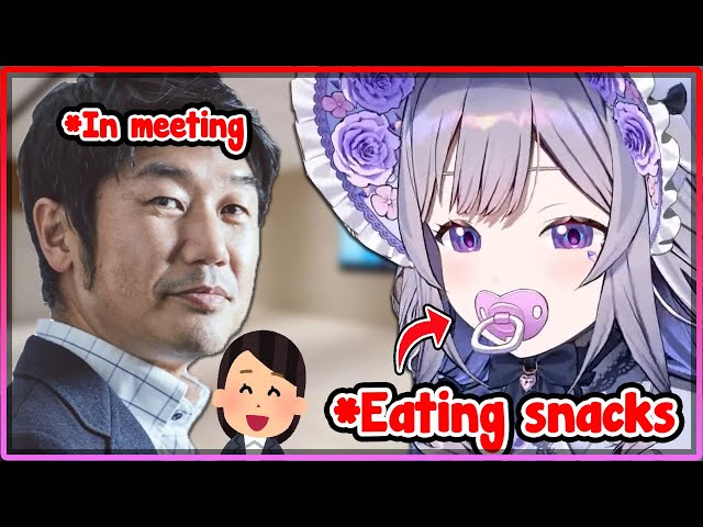 [ENG SUB/Hololive] Biboo finally met Yagoo in person, but she's just a random kid in a meeting