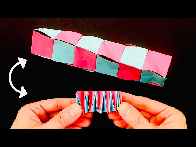 Sticky Note Origami Transformer Toys - Paper Toys - Origami Magic Cube - Post-it Origami