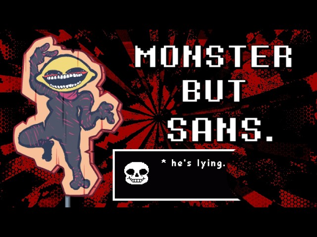 MONSTER... but SANS | Friday Night Funkin' | Sliqriq