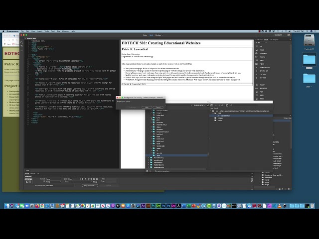 EDTECH 502 - How to Create the Plain502 and 502 Project