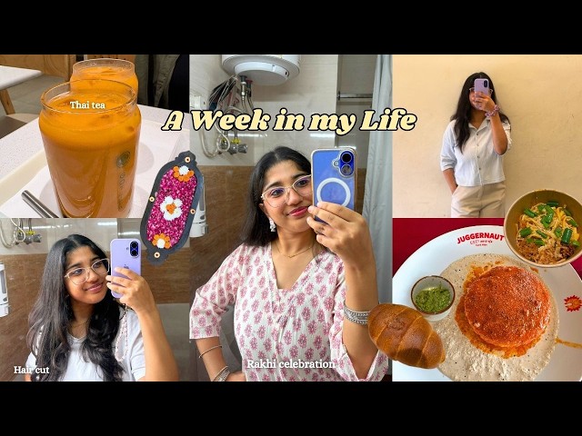 A WEEK IN MY LIFE ☁️ | Rakhi Celebration, Nykaa Unboxing, Haircut, College & More