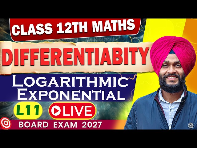 L11 Differentiability (LIVE CLASS) Important questions for Board Exam 2027 by Harjeet Sir