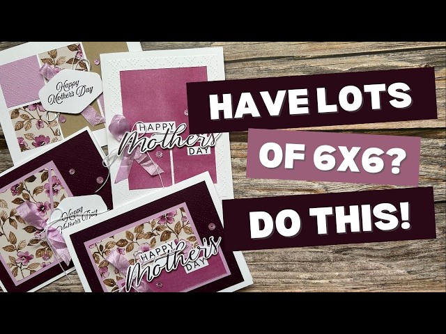 Have lots of 6x6 pattern paper? Try this one sheet wonder!