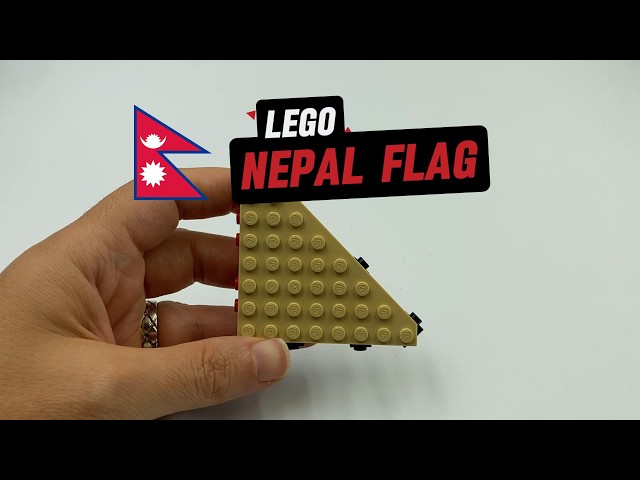 How to Build the LEGO Nepal Flag! 🇳🇵