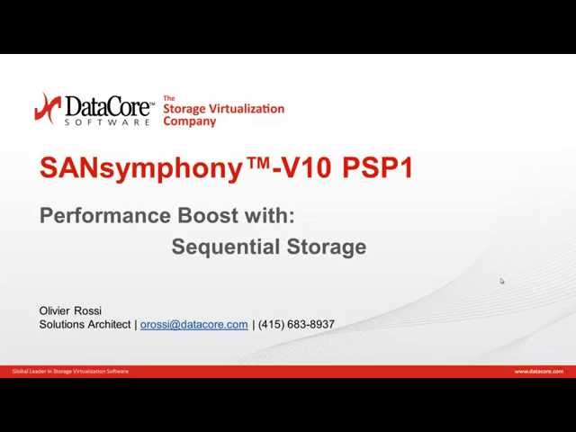 DataCore Webinar Series: Sequential Storage