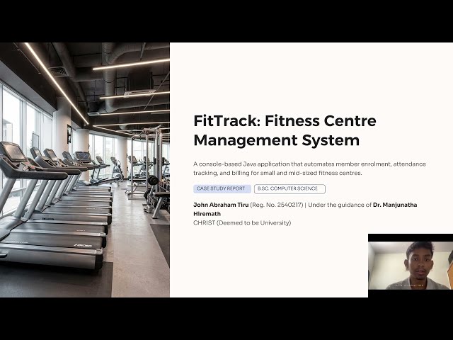FitTrack — Automating Gym Management (free insides)