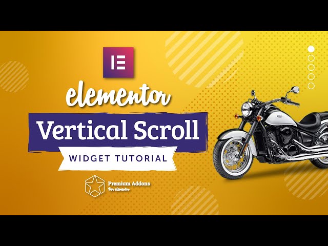 Elementor Vertical Scroll Navigation Widget Tutorial