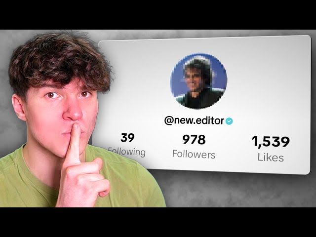 I MADE A NEW SECRET EDITING ACCOUNT