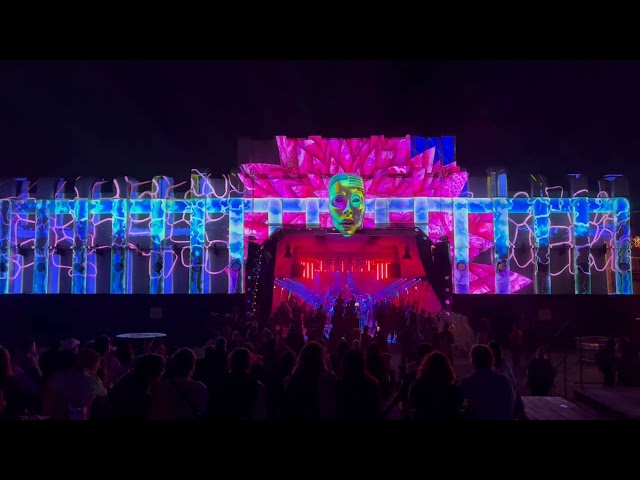 real time graphics mapping for Triebwerke stage at fusion festival 2024