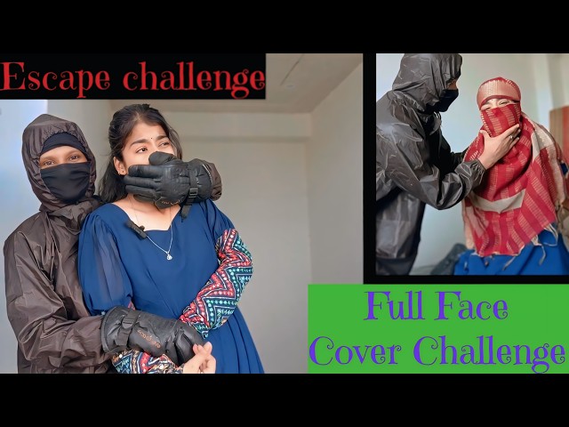 STAY Alert 🚨 Stay Safe Escape Challenge||Full Face cover||Social Awareness||Kidnapping