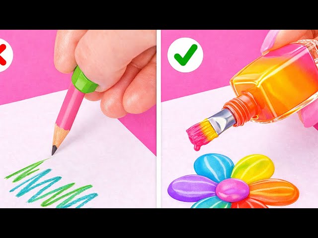 Fun Art Hacks & DIY Crafts 🎨✏️ | Get Ready To Get Creative!