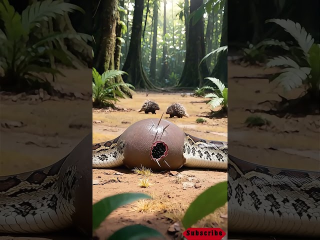 Never Underestimate a Porcupine 🦔🔥 The Snake’s Fatal Mistake!