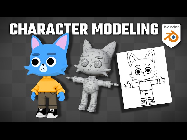How to Model a Simple Character in Blender (Step-by-Step)