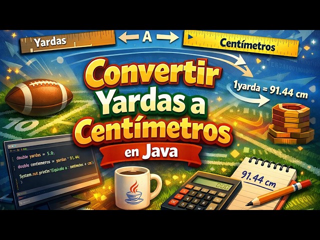 Convertir yardas a centímetros en Java