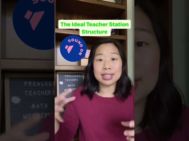 The ideal teacher station structure! #middleschoolmath #mathteacher #mathstations