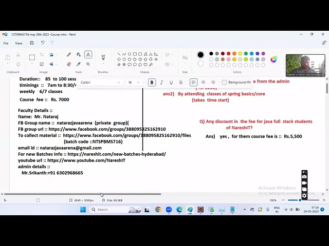 Day 01   Spring Boot   MS By Nataraj Sir360P