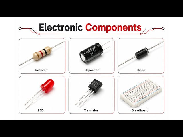Basic Electronic Components Explained in 3 Minutes