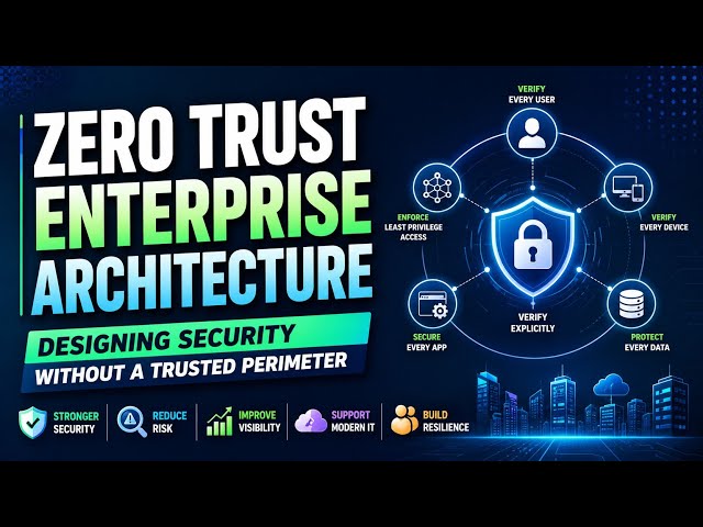 Zero Trust Enterprise Architecture: Designing Security Without a Trusted Perimeter | Uplatz