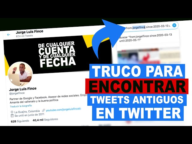 Como ENCONTRAR RAPIDO TWEETS ANTIGUOS en Twitter