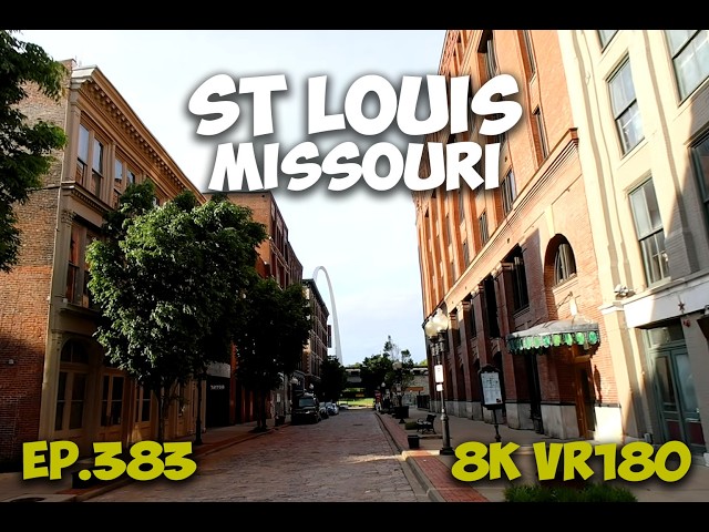 Ep.383 St Louis Missouri - Lacledes Landing Riverfront Trade And Frontier Gateway 8K VR180 3D Travel