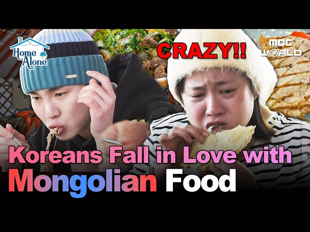 [Sub] Hooked on Mongolian Food?! Even Tiny Eater KEY & Code Kunst Couldn't Stop Eating! #Mongolia
