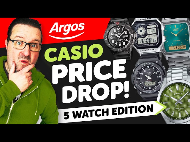 🚨 ¡¡ALERTA DE BAJADA DE PRECIOS DE CASIO EN ARGOS!! ¡5 relojes CASIO que vale la pena considerar!