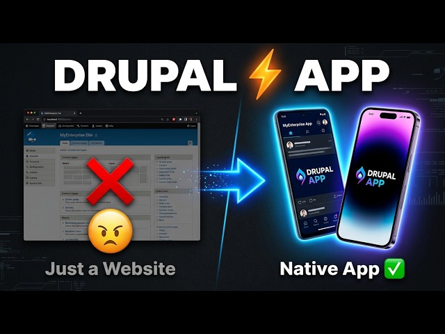 Convert Your Drupal Website into an Android & iOS App — Without Rebuilding a Thing