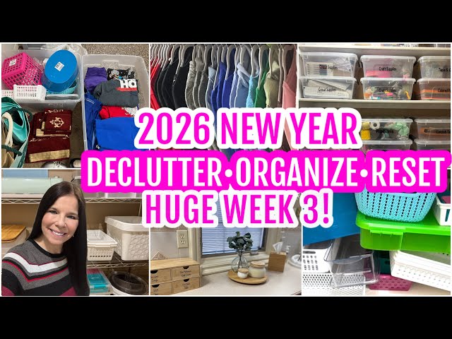 2026 New Year Declutter & Organize Series | Week 3 Closet Declutter & Closet Organize #decluttering 