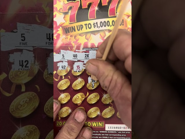 Someone won 1 million on this triple 777 #scratch #winner #jackpot