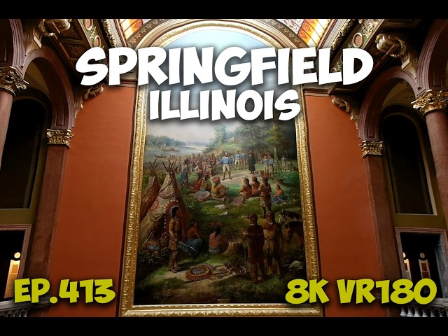 Ep.413 Springfield Illinois - Illinois State Capitol Free Tour And Public Access 8K VR180 3D Travel