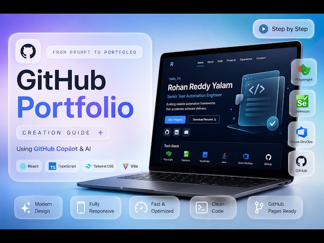 Build a Stunning GitHub Portfolio with AI 🤖 | GitHub Copilot Step-by-Step Tutorial (2026)