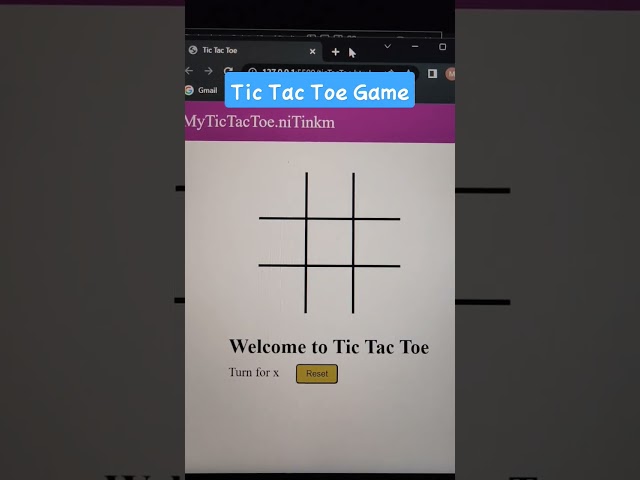 Create Tic Toe Toe game using html, css & javascript #youtubeshorts #coding #vscode