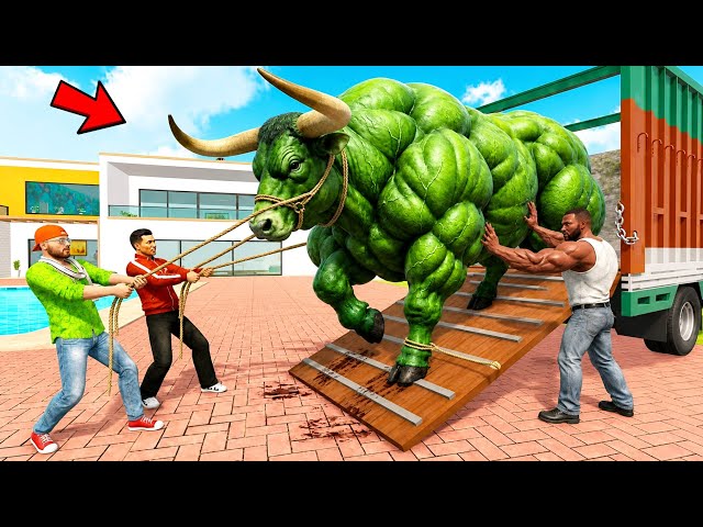 Jack Brought a Giant Hulk-Style Bodybuilder Bull 💥 Home - Indian Theft Auto Simulator 🥳